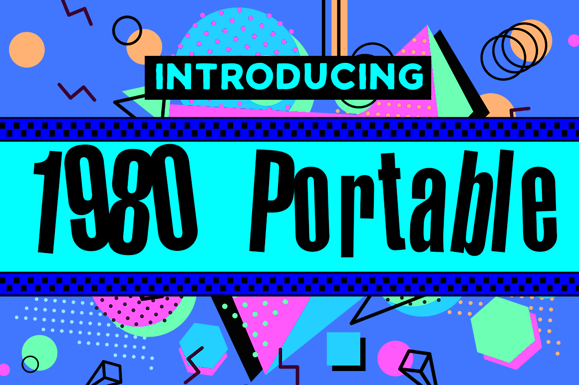 1980 Portable: A Playful, Ska-Inspired Typeface for Editorial Charm