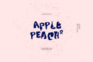 Apple Peach: A Bold, Playful Display Font for Real Branding