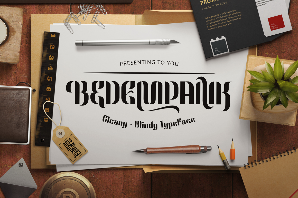 Bedempank: A Display Font with Editorial Softness