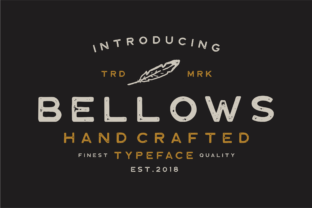 Bellows: A Handcrafted All Caps Typeface for Your Brand