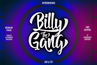 Billy the Gang: A Display Font for Bold Branding