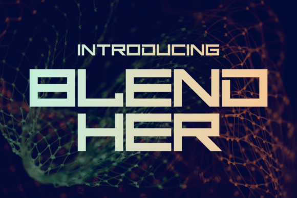 Blend Her Font: A Striking Display Typeface for Crafters
