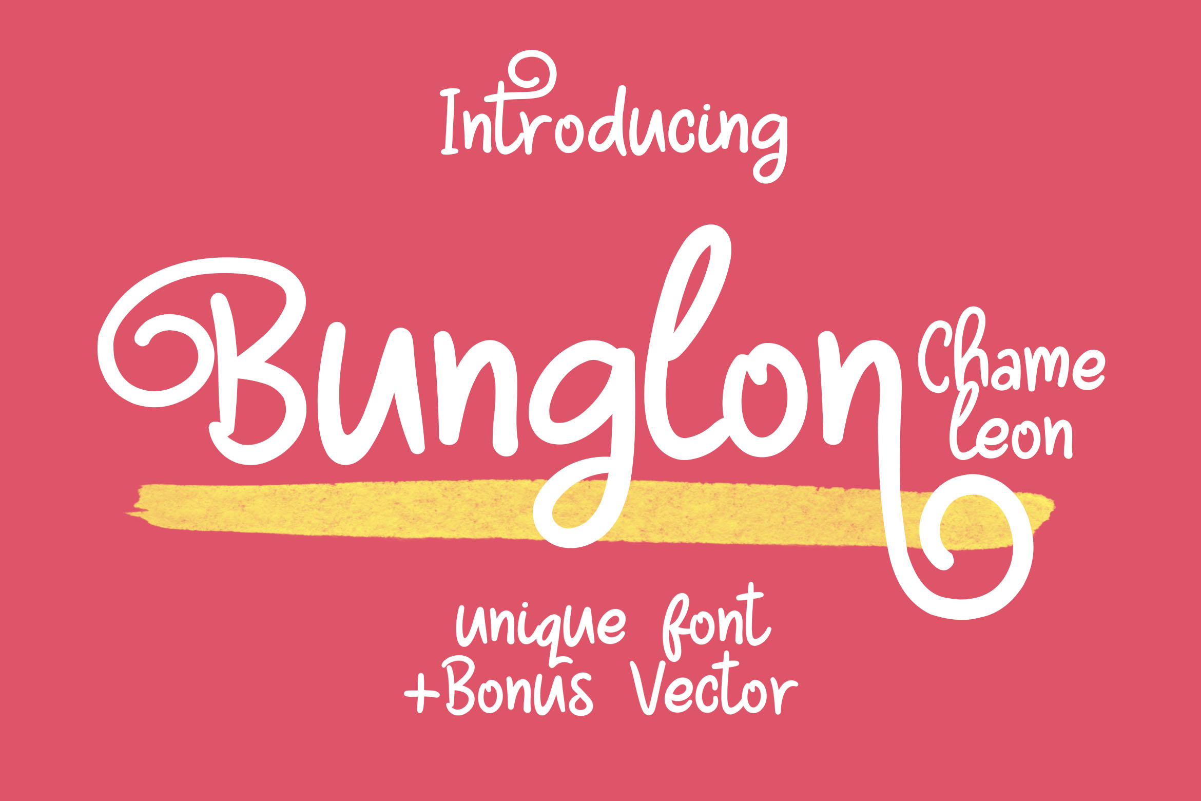 Bunglon Chameleon: A Playful Handmade Font for Creatives