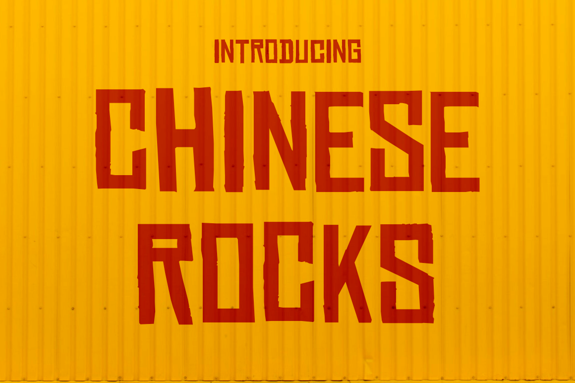 Chinese Rocks: A Free Display Font That Adds Instant Polish