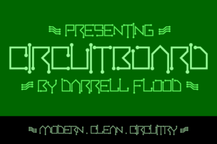 Circuitboard: A Display Font for Tech-Forward Digital Design