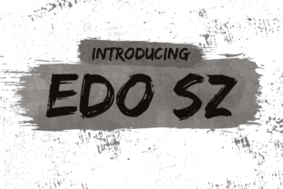 Edo SZ: A Painterly Display Font for Standout Web Headlines