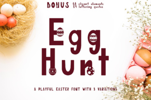 Egg Hunt: A Festive Display Font for Digital Branding