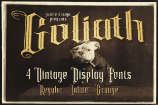 Goliath: A Bold Retro Blackletter Font for Web Design