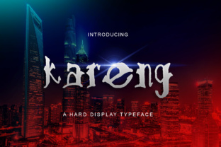 Kareng: A Bold Display Font for Campaign Creators