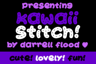 Kawaii Stitch: A Soft Patchwork Typeface for Brands