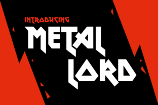 Metal Lord: A Rock-Ready Display Font for Handmade Brands