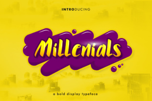 Millenials: A Bold Display Font for Editorial Design