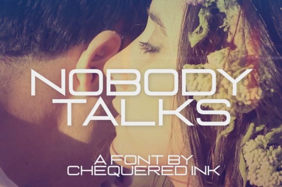 Nobody Talks Font: A Clean Techno Typeface for Brands