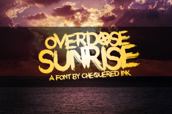 Overdose Sunrise: A Bold Display Font for Scroll-Stopping Campaigns