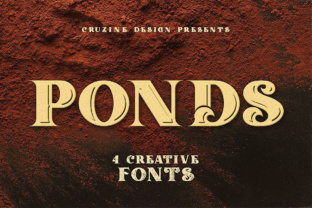 Ponds: A Vintage Display Font That Feels Timelessly Right