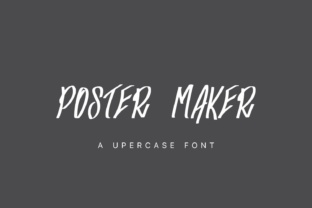 Poster Maker: A Marker Style Font for Bold Campaigns