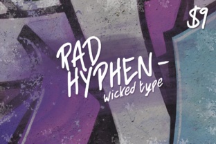 Rad Hyphen: A Handwritten Display Typeface That Pops on Screen