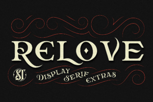 Relove: A Vintage-Elegant Display Font for Digital Branding