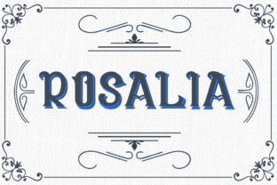 Rosalia: A Vintage Display Font for Editorial Design