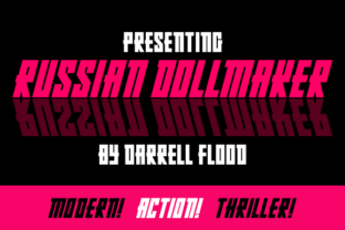 Russian Dollmaker: A Bold Display Font for Editorial Impact