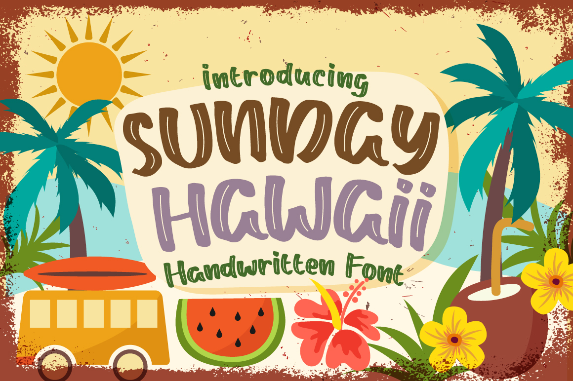 Sunday Hawaii: A Font That Feels Like Summer in Your Shop