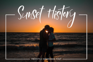 Sunset History: A Handwritten Display Font for Campaigns