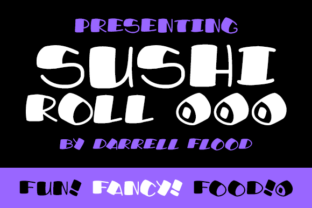 Sushi Roll: A Squashy Display Font That Brings Handmade Products to Life