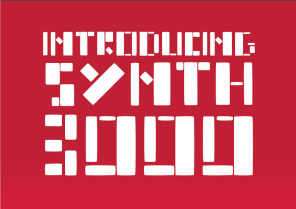 Synth 3000: A Blocky Display Font for Bold Branding