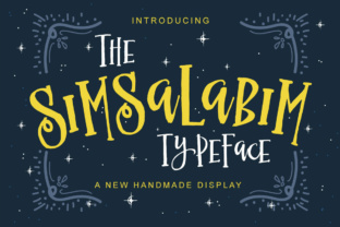 The Simsalabim Typeface: A Handmade Display Font That Cuts Through the Feed