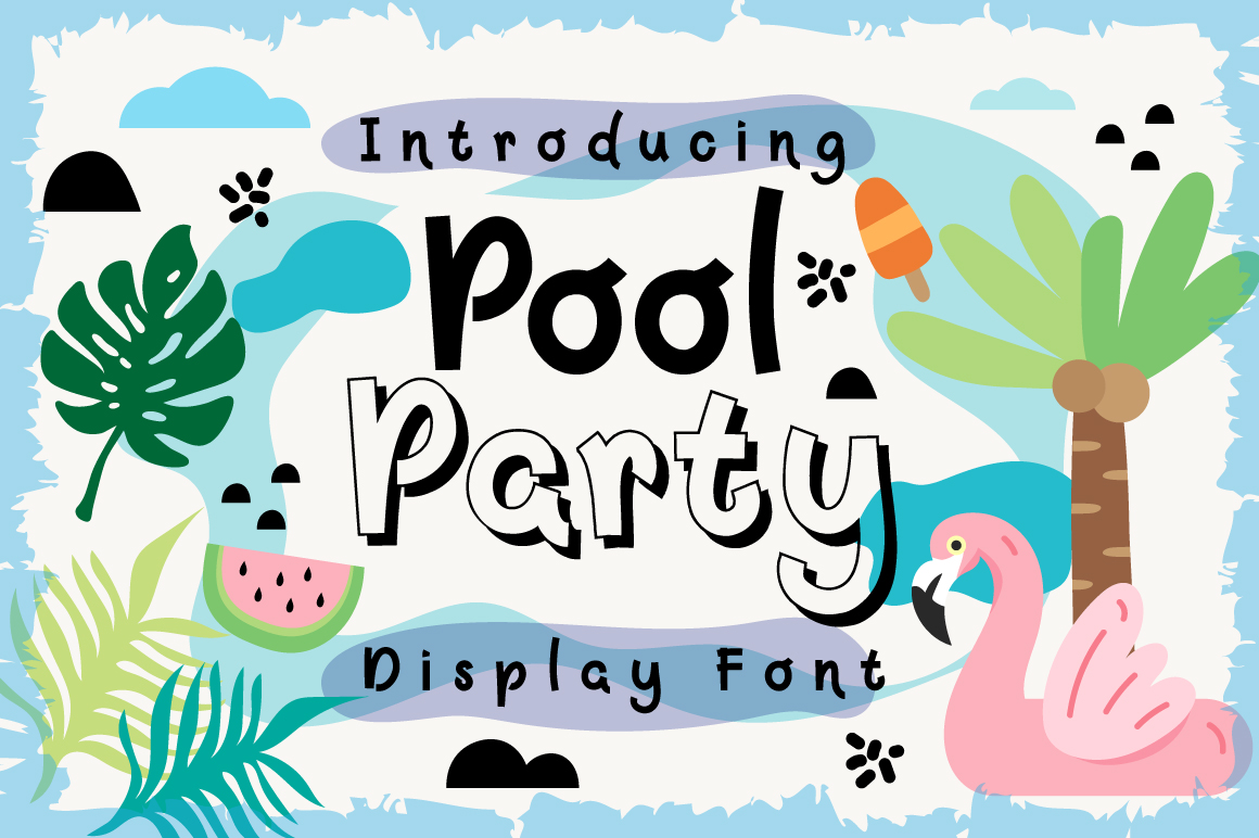 Using the Pool Party Font for a Cohesive Brand Look